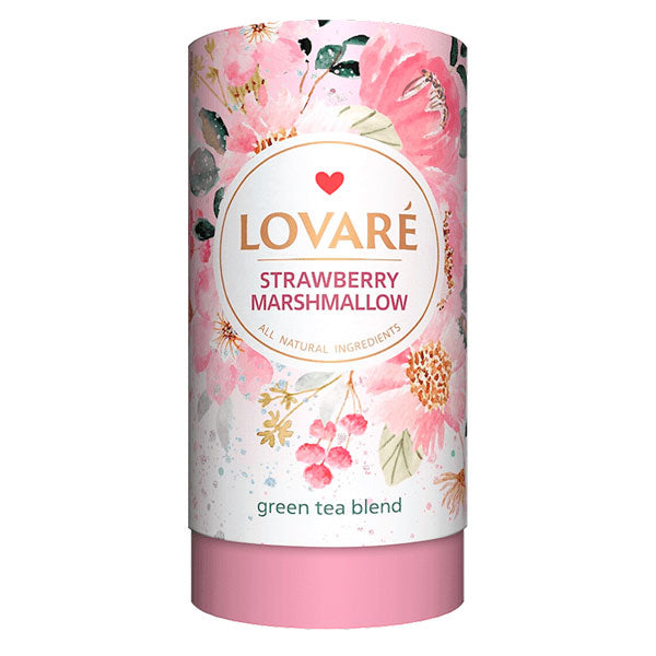 Tea Loose Green Strawberry Marshmallow – Tube – 2.82 oz (80gr)